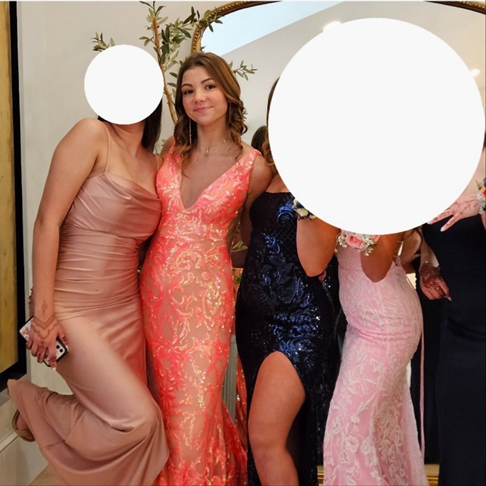 Jovani Sz 4 Prom dress, coral (orange, pink)